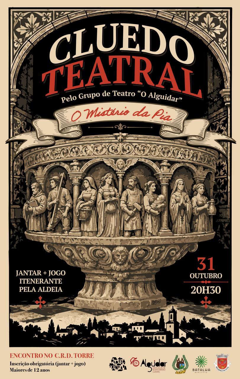 31/10 | CLUEDO TEATRAL - O Mistério da Pia